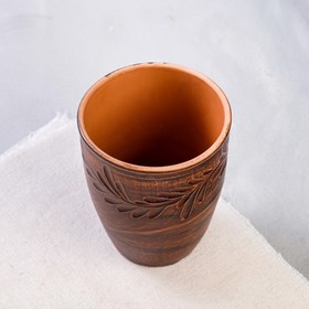 

Стакан "Резной узор", красная глина, 0.3 л, 1 сорт