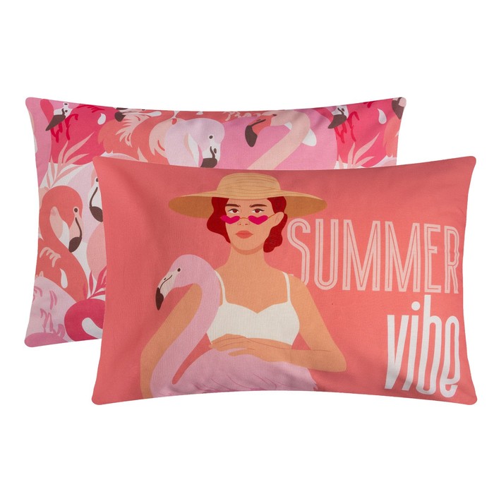 

Комплект наволочек "Этель" Summer vibe 50х70 см - 2 шт, 100% хлопок, бязь