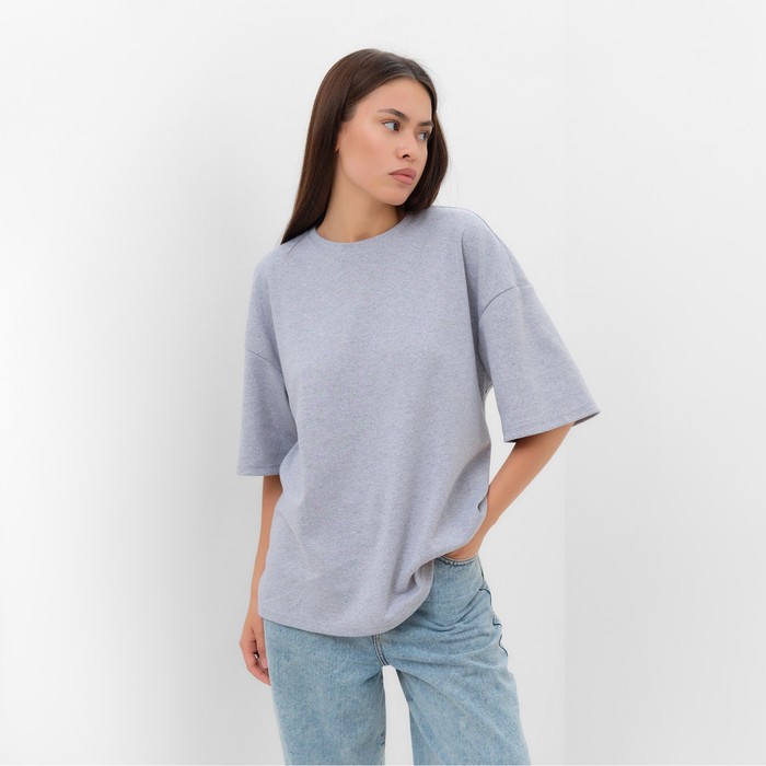 фото Футболка женская mist basic р. l-xl, серый