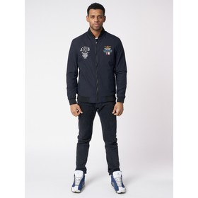 

Бомбер мужской на резинке тёмно-синего цвета, размер 50