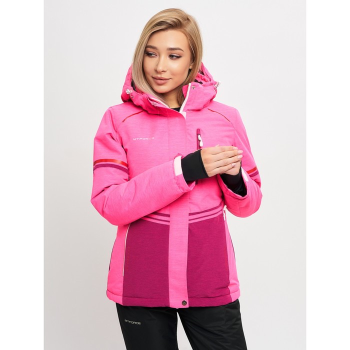 фото Горнолыжная куртка женская розового цвета, размер 42 mtforce