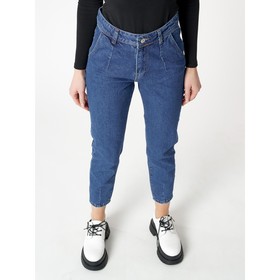 

Джинсы зауженные к низу женские синего цвета, размер 40-42