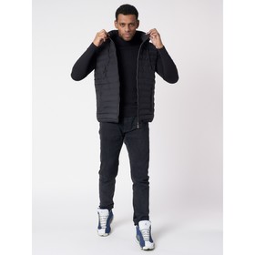 

Жилетка мужская утеплённая классическая тёмно-синего цвета, размер 52