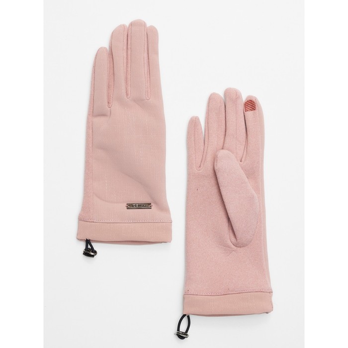 Классические перчатки демисезонные женские розового цвета, размер 7-8
