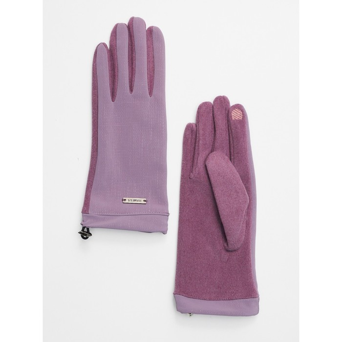 Классические перчатки демисезонные женские фиолетового цвета, размер 7-8