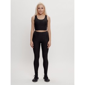 

Костюм для фитнеса женский чёрного цвета, размер 48-50