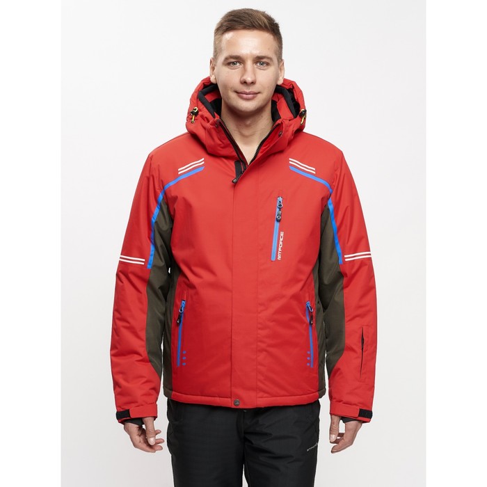 фото Мужская зимняя горнолыжная куртка красного цвета, размер 48 mtforce