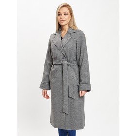 

Пальто демисезонное серого цвета, размер 54