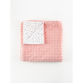 

Плед детский «Зефирка» с подкладом, размер 120х85 см, принт квадратики, цвет розовый