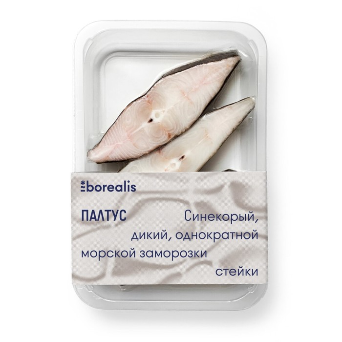 

Стейк Палтуса, с/м 400 г BOREALIS