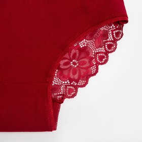 

Трусы слипы женские Collorista, цвет бордовый, размер 46-48