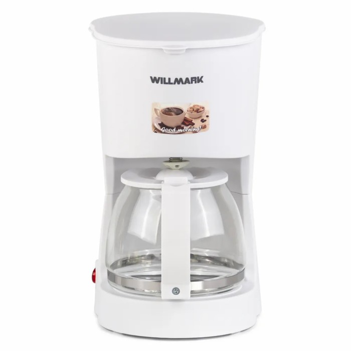 

Кофеварка WILLMARK WCM-1350D, капельная, 900 Вт, 1.2 л, белая