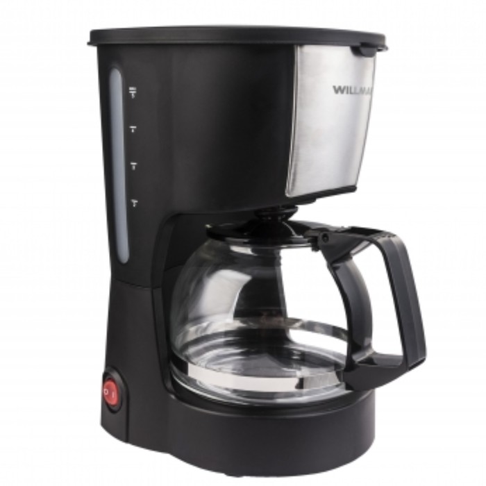 Кофеварка WILLMARK WCM-870D, капельная, 750 Вт, 0.6 л, черная