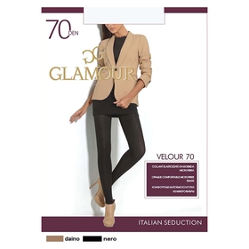 

Колготки женские GLAMOUR Velour 70 den, цвет загар (daino), размер 2