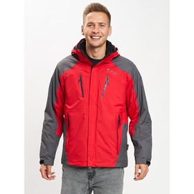 

Куртка демисезонная 3 в 1 красного цвета, размер 46