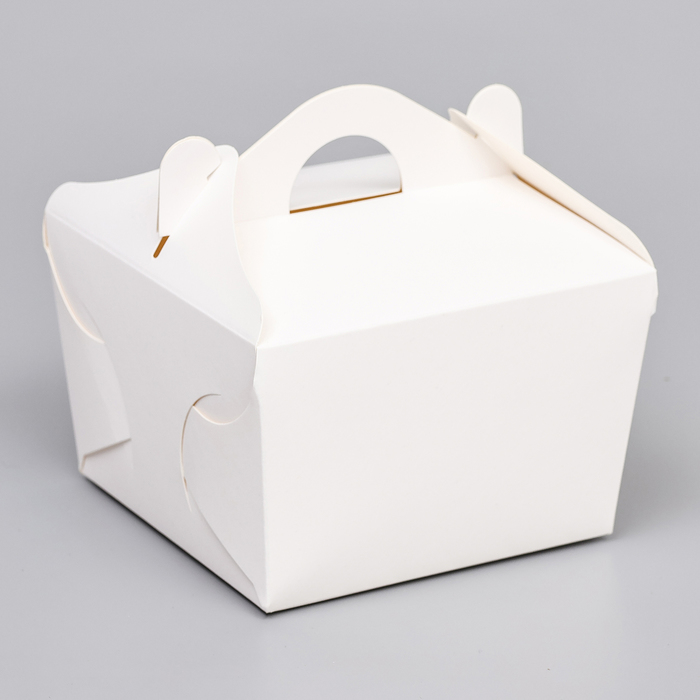 Кондитерская упаковка под бенто торт, белая, 12 х 12 х 8,5 см кондитерская упаковка рулет белая 30 х 12 х 9 см