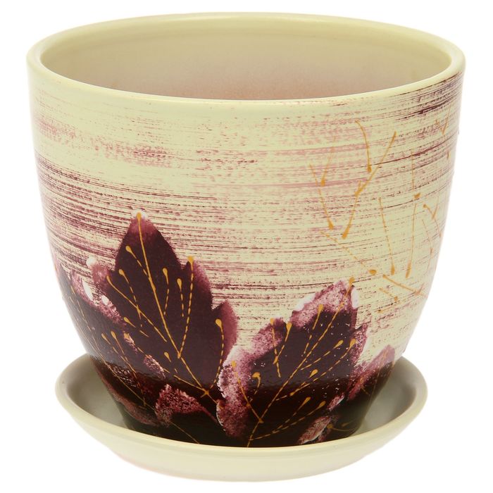 Кашпо "Клён" сиреневое 5 л