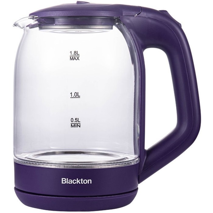 Чайник электрический Blackton Bt KT1823G, 1.8 л, 1500 Вт, фиолетовый blackton bt kt1823g фиолетовый чайник