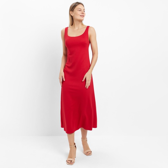 фото Платье женское, цвет красный, размер 48 mark formelle