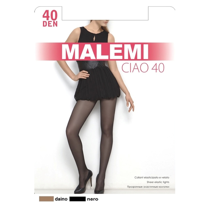 Колготки женские MALEMI Ciao 40 den, цвет чёрный (nero), размер 4
