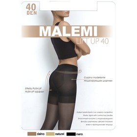 

Колготки женские MALEMI Lift Up 40 den, цвет чёрный (nero), размер 2