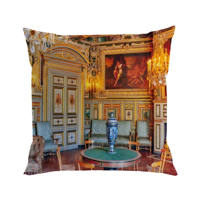 фото Подушка декоративная «богатые убранства», размер 40x40 см сирень