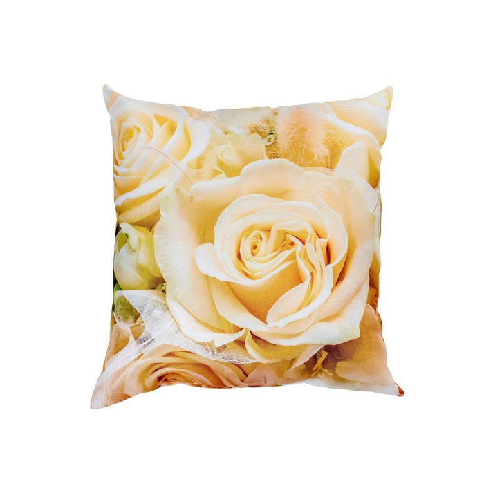 фото Подушка декоративная «тепло роз», размер 40x40 см сирень