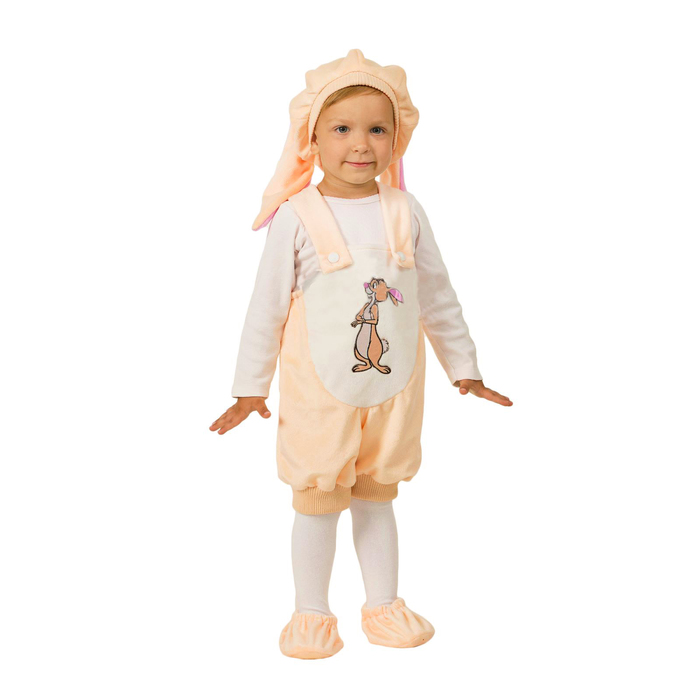 Детский карнавальный костюм «Кролик», плюш, размер 26, рост 104 см
