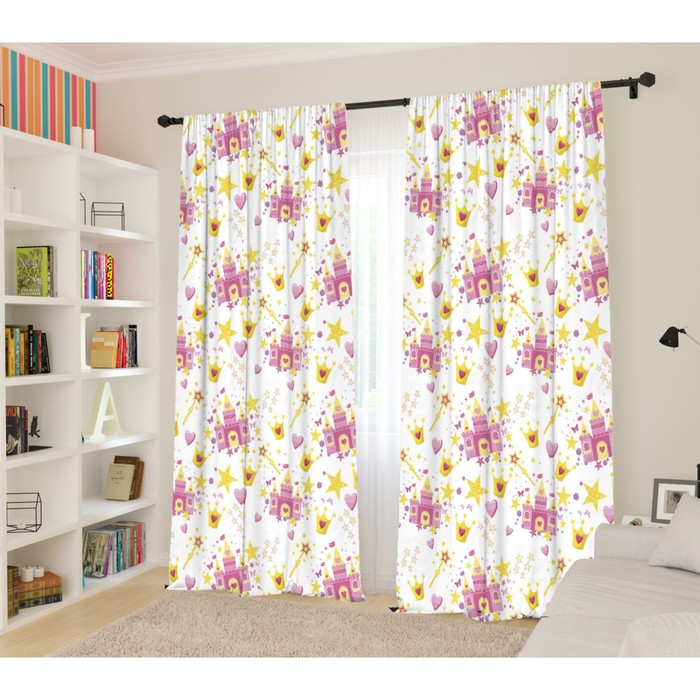 Фотошторы для детской «Принцесса снов», размер 145x260 см, 2 шт