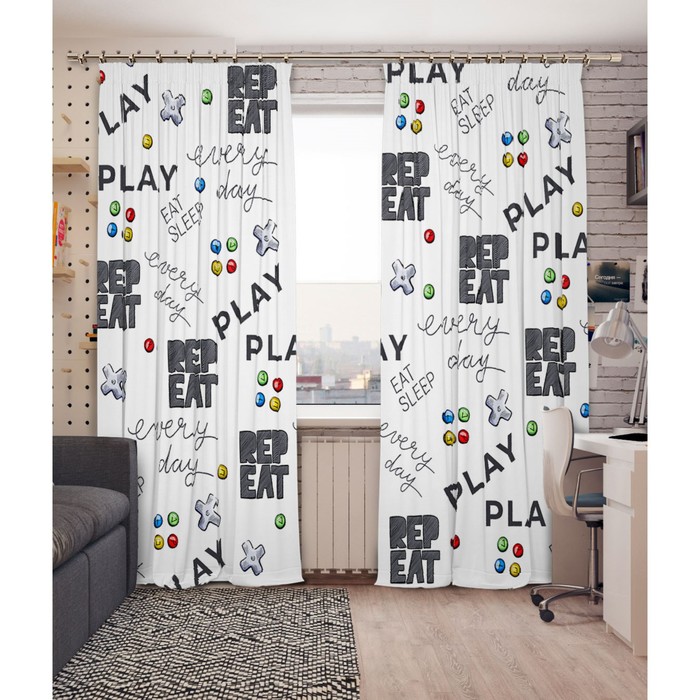 

Фотошторы, размер 145x260 см, 2 шт