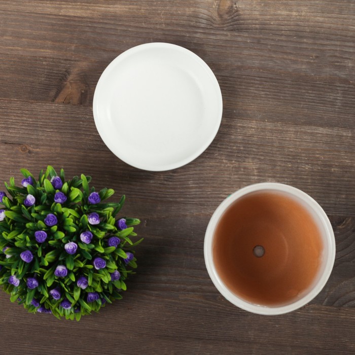 Кашпо "Лазурит" зелёное 0,4 л