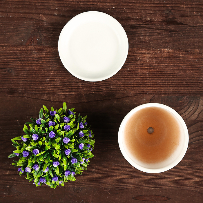 Кашпо "Лазурит" зелёное 0,4 л