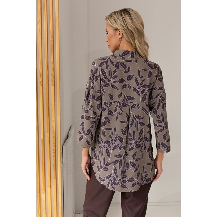 

Рубашка женская, размер 46, цвет коричневый