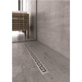 

Трап BERGES В1 Antik 500, d=50 мм, 500 x 61 мм, линейный, боковой выпуск, матовый хром