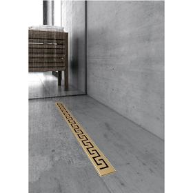 

Трап BERGES В1 Antik 800, d=50 мм, 800 x 61 мм, линейный, боковой выпуск, золото глянец