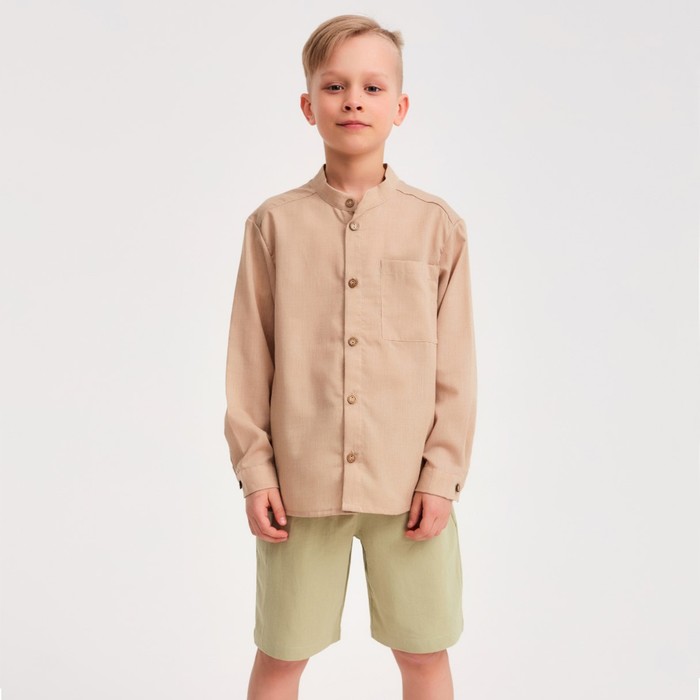 

Шорты-бермуды детские MINAKU: Cotton collection цвет зелёный, рост 158