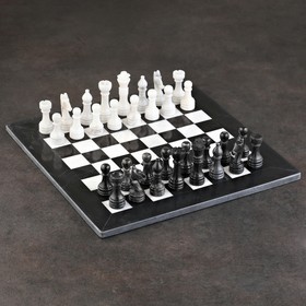 Шахматы «Элит», белый/черный,  доска 40х40 см, оникс Ош