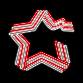 

Светодиодное панно «Георгиевская лента», 260 × 250 × 10 см, 120 Вт, 220 В