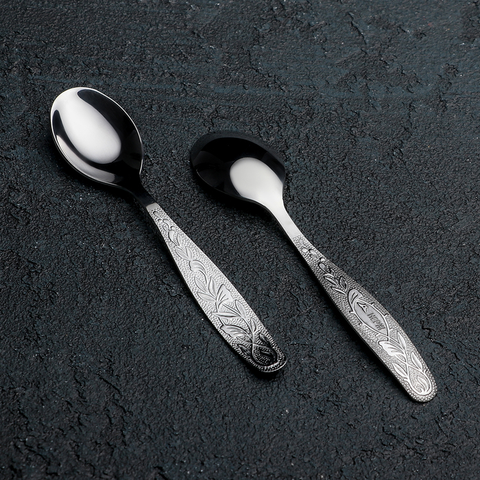 Ложка кофейная 11 см "Уралочка", толщина 2 мм