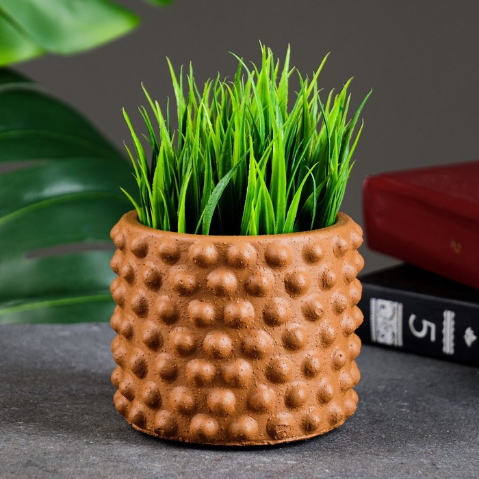 

Горшок "Точки" 9х9х8см, коричневый