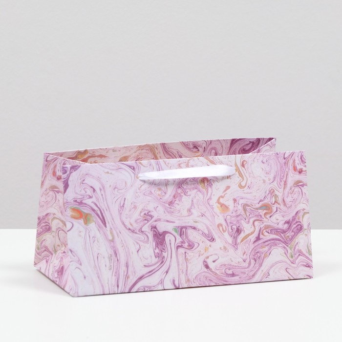 Коробка для цветов, розовый, 24 х 12 х 12 см