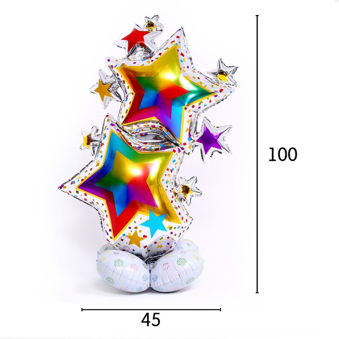 

Шар фольгированный 40" «Букет звёзд», под воздух