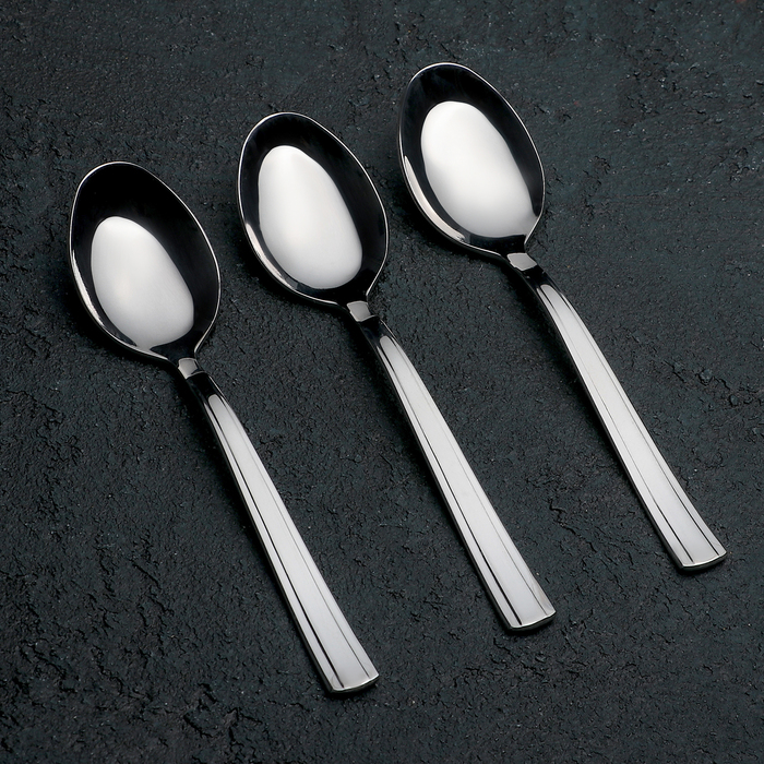 Набор чайных ложек 3 шт "Торжество", на подвеске, толщина 2 мм