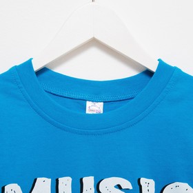 

Футболка для мальчика, цвет темно-бирюзовый, рост 152