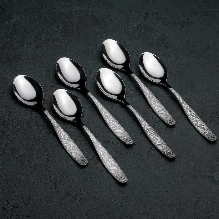 Набор ложек чайных 14 см "Уралочка", 6 шт, толщина 2 мм