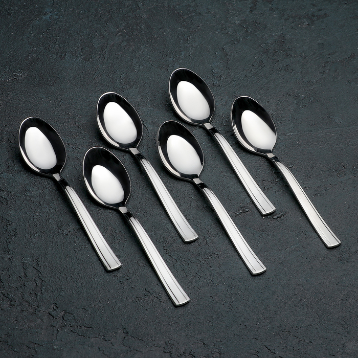 Набор ложек чайных 13,5 см "Торжество", 6 шт, толщина 2 мм