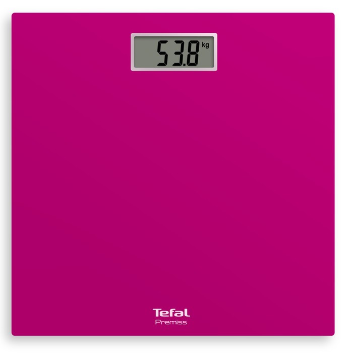 фото Весы напольные tefal pp1403v0, электронные, до 150 кг, розовые