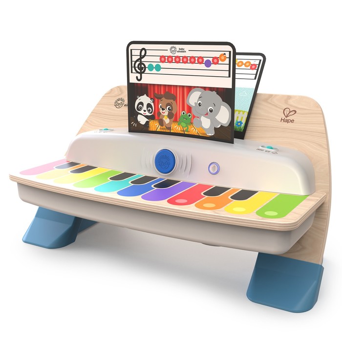 Игрушка музыкальная «Пианино», 11 клавиш, сенсорная, бежевое цена и фото