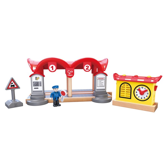 Элемент игрушечной железной дороги «Наземная станция с информационным табло» элемент игрушечной железной дороги двойной подвесной мост