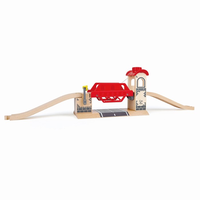 Элемент игрушечной железной дороги «Подъёмный мост» железные дороги hape элемент игрушечной железной дороги переезд с 4 шлагбаумами